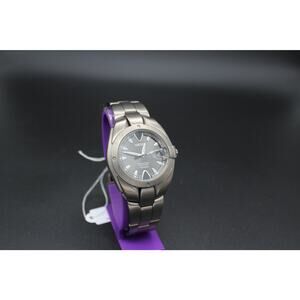 Seiko Titanium Perpetual Calendar Mens Watch 8F32 Black Dial Date HAQ Japan